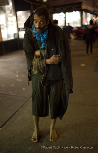 Barefoot Homeless NYPD