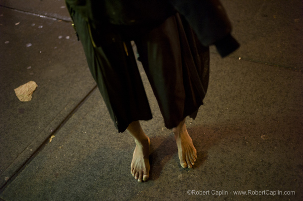 Barefoot Homeless NYPD