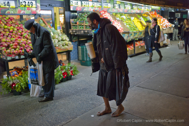 Barefoot Homeless NYPD