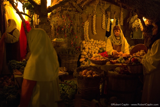 Real Human Nativity Scene in Linyola, Spain. Photo © Robert Caplin