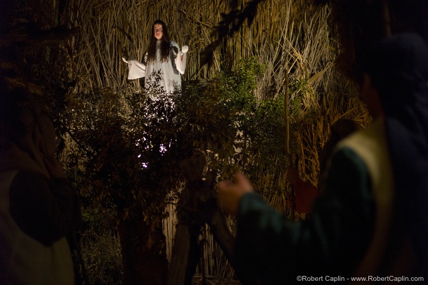 Real Human Nativity Scene in Linyola, Spain. Photo © Robert Caplin