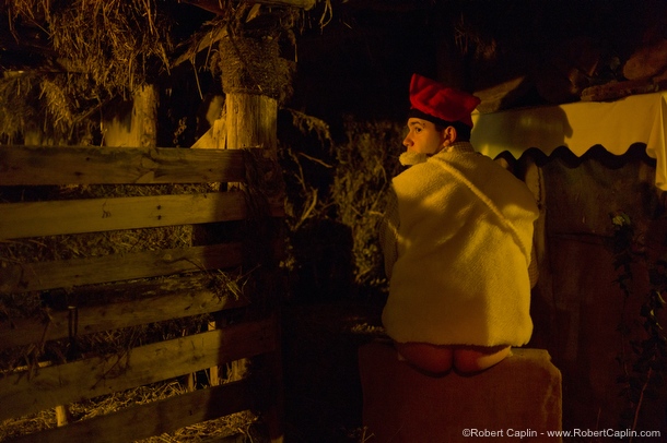 Real Human Nativity Scene in Linyola, Spain. Photo © Robert Caplin