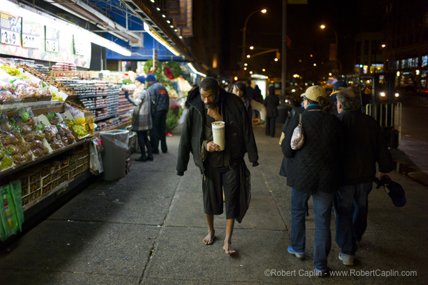 Barefoot Homeless NYPD